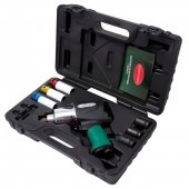 Пневмогайковерт ударный"Twin Hammer" с набором ударных головок 1/2"8пр.(1212Нм,8000rpm,119л/мин,6.3bar+17,19,21мм-для литых дисков;17,19,21мм)в кейсе Пневмогайковерт ударный"Twin Hammer" с набором ударных головок 1/2"8пр.(1212Нм,8000rpm,119л/мин,6.3bar+17,19,21мм-для литых дисков;17,19,21мм)в кейсе