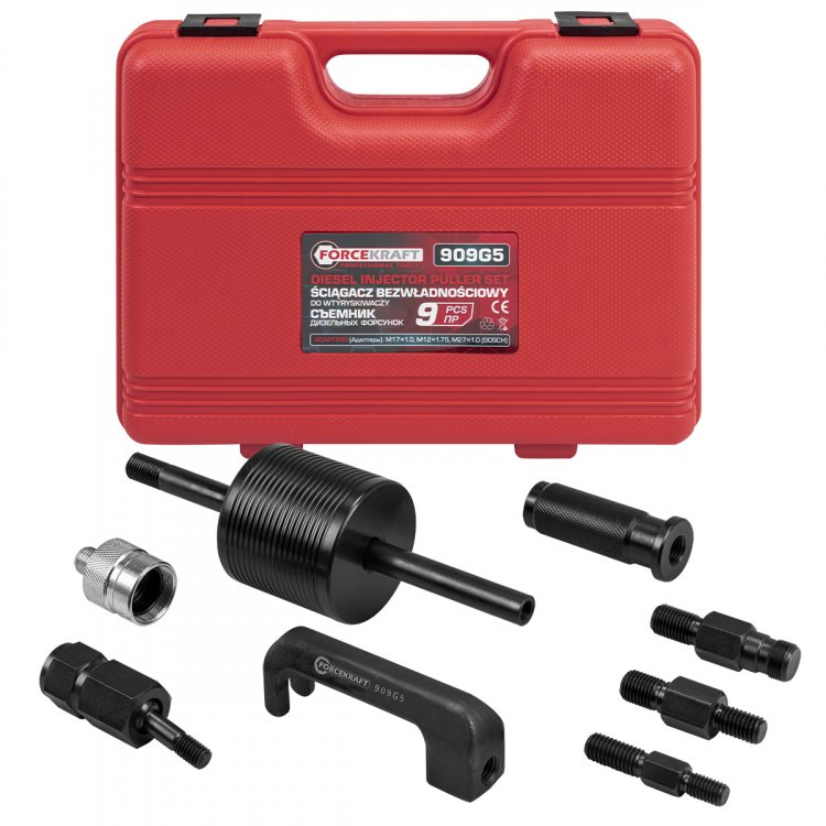 Съемник дизельных форсунок, набор 9пр.
