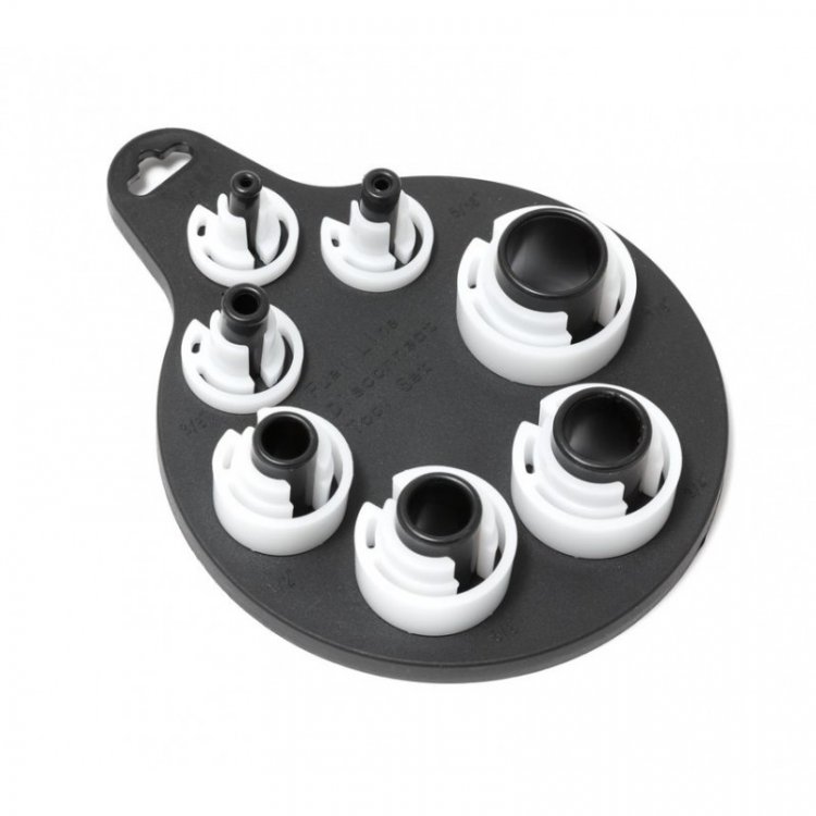 Комплект для разъединения быстросъемных соединений топливных систем и систем кондиционирования, 7пр. на блистере