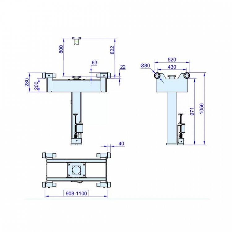 Подъемник канавный г/п 14 т. Horex, арт. DP14A