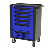 Тележка инструментальная Garopt 6 ящиков СИНЯЯ, центральный замок, увеличенные колеса, доводчики, GAROPT Серия "High", высота 1040мм Тележка инструментальная Garopt 6 ящиков СИНЯЯ, центральный замок, увеличенные колеса, доводчики, GAROPT Серия "High", высота 1040мм