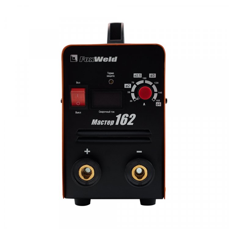 Cварочный аппарат Мастер 162 - Высокая стабильность тока (всегда высокое качество шва). Горячий старт, форсаж дуги, антизалипание. Работает от 140В. MMA, панельные розетки 35 мм2, напряжение питания: 220В±15%, Диапазон сварочного тока: 20-160А, ПВ: 1 Cварочный аппарат Мастер 162 - Высокая стабильность тока (всегда высокое качество шва). Горячий старт, форсаж дуги, антизалипание. Работает от 140В. MMA, панельные розетки 35 мм2, напряжение питания: 220В±15%, Диапазон сварочного тока: 20-160А, ПВ: 1