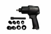 Гайковерт пневматический 1/2, 780 Нм с комплектом ударных головок Гайковерт пневматический 1/2, 780 Нм с комплектом ударных головок