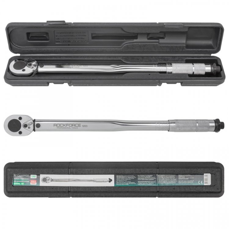 Ключ динамометрический щелчкового типа "Profi" 28-210Нм 1/2'',в пластиковом футляре (Taiwan)