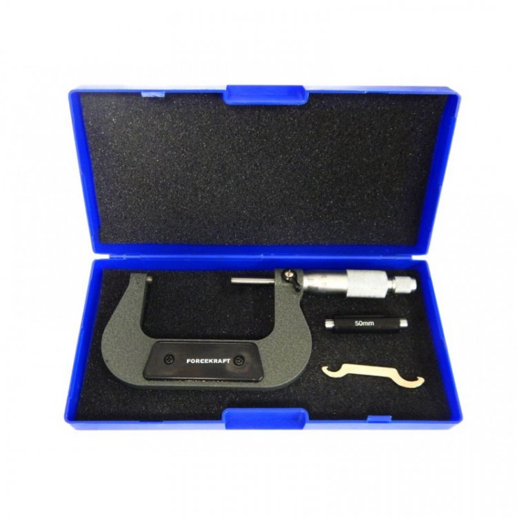 Микрометр (50-75мм, 0.01мм), в пластиковом футляре