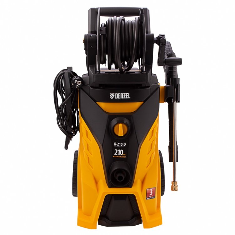 Моечная машина высокого давления R-210iD, 2600 Вт, 210 бар, 8,0 л/мин, асинх. двиг., бараб.// Denzel