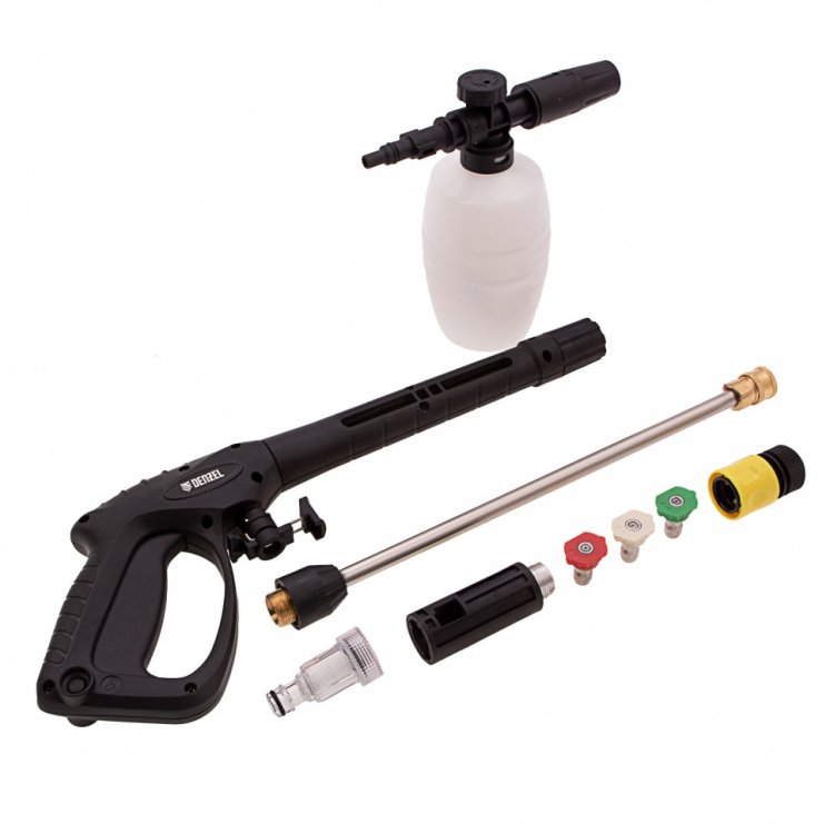 Моечная машина высокого давления R-210iD, 2600 Вт, 210 бар, 8,0 л/мин, асинх. двиг., бараб.// Denzel