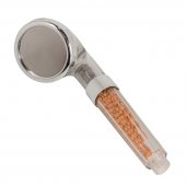 Лейка душевая (поликарбонат/нерж.сталь;L-25см;ø-8см;фильтрация-ионная;0-80°С;массаж,экон. воды до 30%)