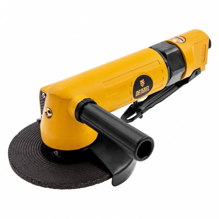 Пневматическая углошлифовальная машина AG125, 11000 об/мин, 125 мм, 186 л/мин// Denzel