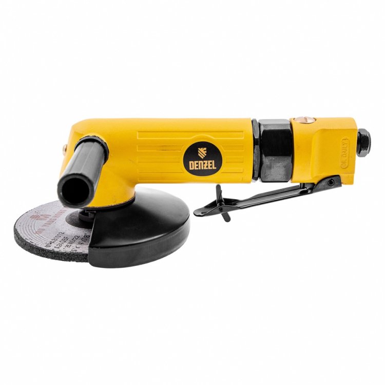 Пневматическая углошлифовальная машина AG125, 11000 об/мин, 125 мм, 186 л/мин// Denzel