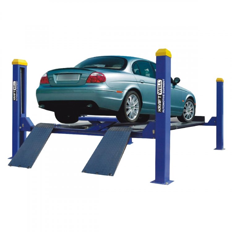 Подъемник четырехстоечный г/п 4000 кг. платформы для сход-развала