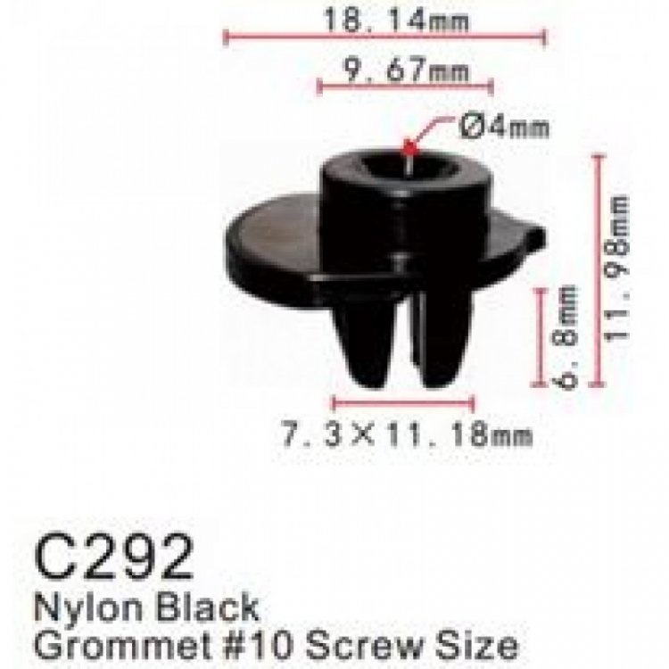 Клипса для крепления внутренней обшивки а/м Хонда пластиковая (100шт/уп.)