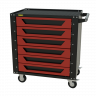 Gt6.red Тележка инструментальная Garopt 6 ящиков КРАСНАЯ, Серия "Low-cost"