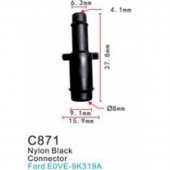 Клипса для крепления внутренней обшивки а/м Форд пластиковая (100шт/уп.) Клипса для крепления внутренней обшивки а/м Форд пластиковая (100шт/уп.)