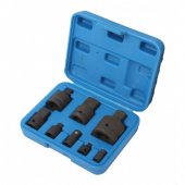 Набор адаптеров ударных 8пр. (1/4"Fx3/8"М, 3/8"Fx1/4"М, 3/8"Fx1/2"М, 1/2"Fx3/8"М, 1/2"Fx3/4"М, 3/4"Fx1/2"М, 3/4"Fx1"М, 1"Fx3/4"М ), в кейсе