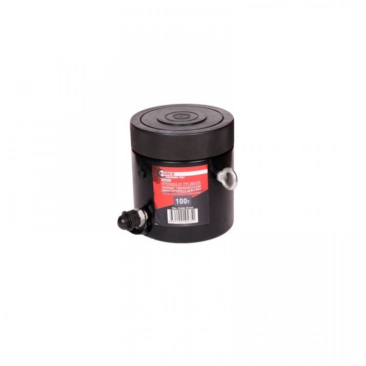Цилиндр гидравлический с резьбовым штоком и гайкой для механической фиксации 100т (ход штока-100мм,Ø штока-135мм,общий Ø-168мм, L-236мм, 700bar) Цилиндр гидравлический с резьбовым штоком и гайкой для механической фиксации 100т (ход штока-100мм,Ø штока-135мм,общий Ø-168мм, L-236мм, 700bar)