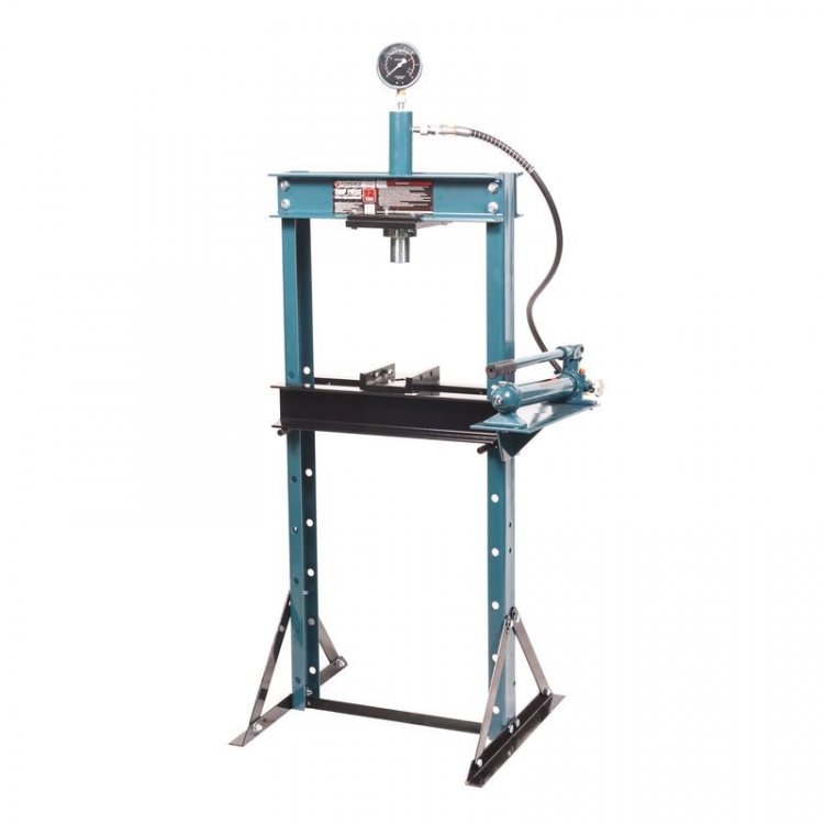 Пресс гидравлический с манометром напольный 12т, (раб. высота: 0-900мм, раб. ширина: 475мм, раб. стол:180х475мм, ход штока:175мм) Пресс гидравлический с манометром напольный 12т, (раб. высота: 0-900мм, раб. ширина: 475мм, раб. стол:180х475мм, ход штока:175мм)