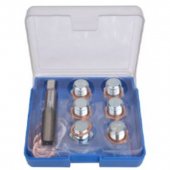 Набор для восстановления резьбы сливного отверстия поддона: M15х1,5мм (13пр.) в футляре.