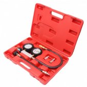 Тестер утечки в цилиндрах с набором адаптеров, 4пр. (0-7 bar, М12х1.25, М14х1.25), в кейсе