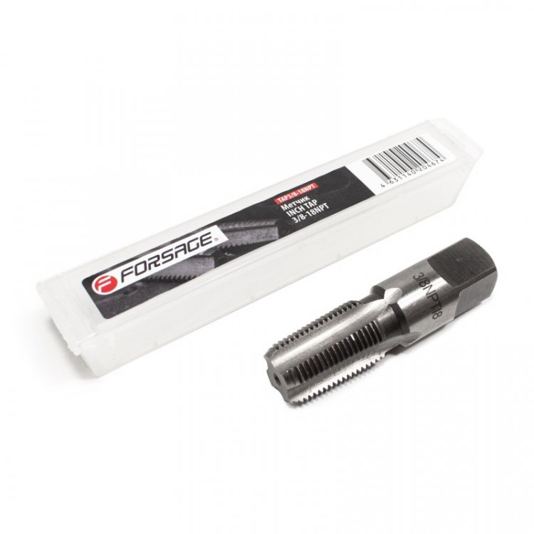 Метчик 3/8-18NPT (дюйм),в пластиковом футляре