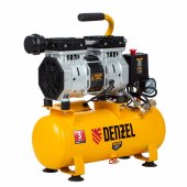 Компрессор DLS650/10 безмаслянный малошумный 650 Вт, 120 л/мин,ресивер 10 л// Denzel Компрессор DLS650/10 безмаслянный малошумный 650 Вт, 120 л/мин,ресивер 10 л// Denzel
