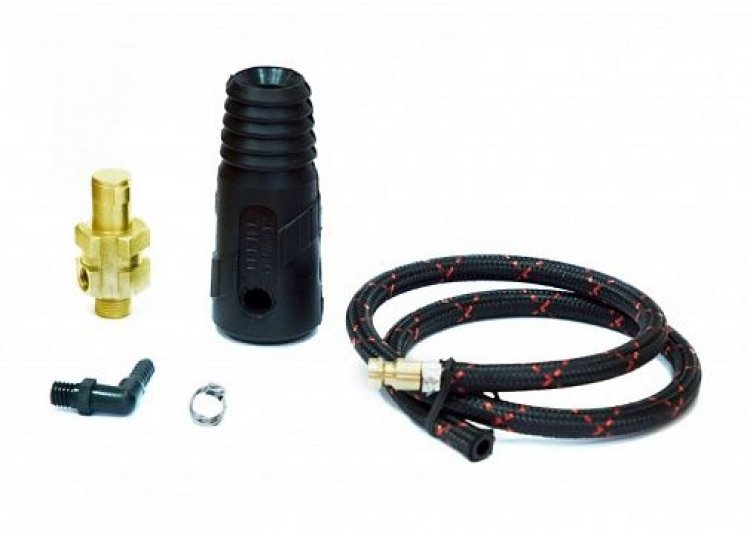 Разъем силовой TIG 50 M12х1 шланг L=0,6m + быстроразъем