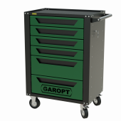 Тележка инструментальная Garopt 6 ящиков ЗЕЛЕНАЯ, центральный замок, увеличенные колеса, доводчики, GAROPT Серия "High", высота 1040мм Тележка инструментальная Garopt 6 ящиков ЗЕЛЕНАЯ, центральный замок, увеличенные колеса, доводчики, GAROPT Серия "High", высота 1040мм