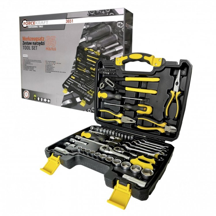 Набор инструментов 65пр. 1/4''3/8''(6гр.)(4-24мм)