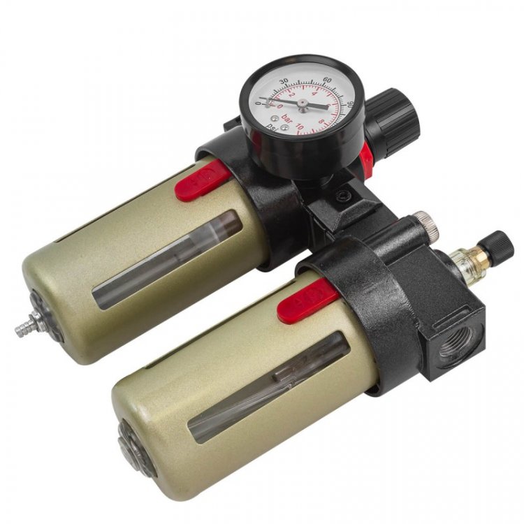 Блок подготовки воздуха 3/8"(фильтр-регулятор+лубрикатор)(10Мк, 1400 л/мин, 0-10bar,раб. температура 5°-60°) Блок подготовки воздуха 3/8"(фильтр-регулятор+лубрикатор)(10Мк, 1400 л/мин, 0-10bar,раб. температура 5°-60°)