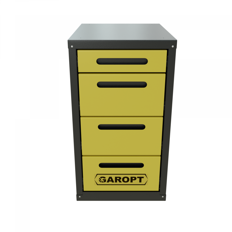 Тумба 4 ящика для верстака GAROPT (ЖЕЛТАЯ) Тумба 4 ящика для верстака GAROPT (ЖЕЛТАЯ)