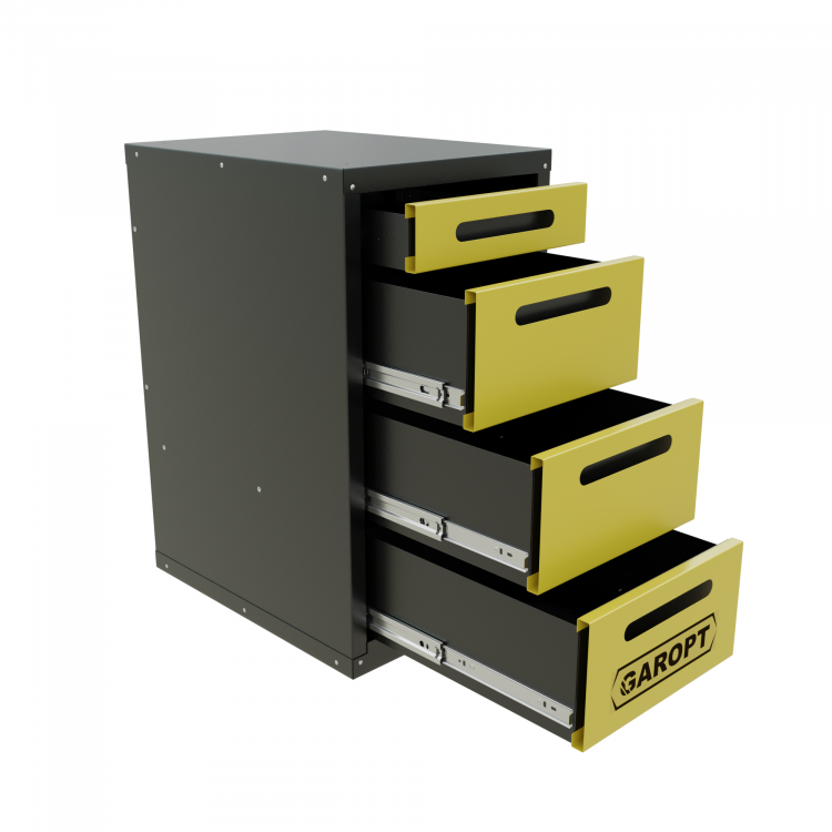 Тумба 4 ящика для верстака GAROPT (ЖЕЛТАЯ) Тумба 4 ящика для верстака GAROPT (ЖЕЛТАЯ)