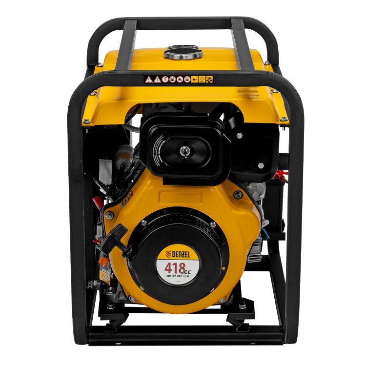 Генератор дизельный DES-55E, 5,5 кВт, 230 В, 11 л, электростартер// Denzel Генератор дизельный DES-55E, 5,5 кВт, 230 В, 11 л, электростартер// Denzel