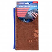 Салфетка чистящая микрофибра с логотипом 30*30 см (3шт/уп)