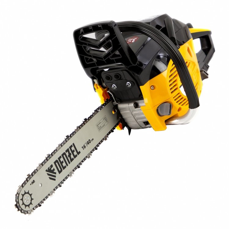 Пила цепная бензиновая DGS-4516, шина 40 см, 45см3, 3,0 л.с., шаг 3/8, паз 1,3 мм, 57 зв// Denzel