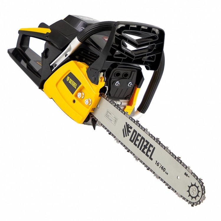 Пила цепная бензиновая DGS-4516, шина 40 см, 45см3, 3,0 л.с., шаг 3/8, паз 1,3 мм, 57 зв// Denzel