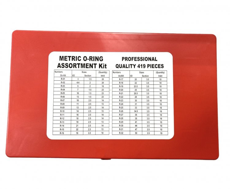 Комплект универсальный уплотнительных колец, метрический, 419 предметов, HOREX арт. № HZ 29.1.006L / КИТАЙ Комплект универсальный уплотнительных колец, метрический, 419 предметов, HOREX арт. № HZ 29.1.006L / КИТАЙ
