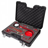 Тестер давления топлива 0-140 psi,0-10 bar,в кейсе"Premium" Тестер давления топлива 0-140 psi,0-10 bar,в кейсе"Premium"