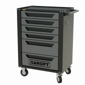 Тележка инструментальная Garopt 6 ящиков СЕРАЯ, центральный замок, увеличенные колеса, доводчики, GAROPT Серия "High", высота 1040мм Тележка инструментальная Garopt 6 ящиков СЕРАЯ, центральный замок, увеличенные колеса, доводчики, GAROPT Серия "High", высота 1040мм