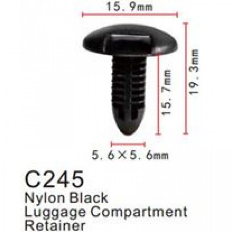 Клипса для крепления внутренней обшивки а/м Тойота пластиковая (100шт/уп.)