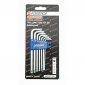 Набор ключей TORX Г-образных длинных с отверстием 7пр.(Т10Н,Т15Н,Т20Н,Т25Н,Т27Н,Т30Н,Т40Н) в пластиковом держателе