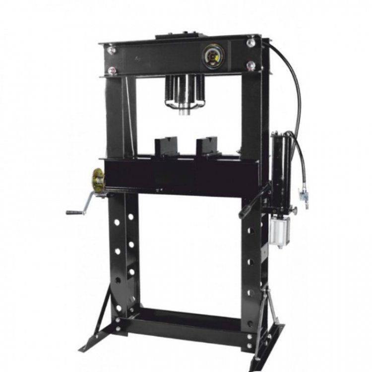 Пресс гидравлический напольный 50т, ручной/пневмо привод (рабочая высота: 0-865мм, рабочая ширина: 645мм, рабочий стол: 325х645мм, ход штока: 175мм)