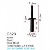 Клипса для крепления внутренней обшивки а/м GM пластиковая (100шт/уп.) Клипса для крепления внутренней обшивки а/м GM пластиковая (100шт/уп.)