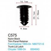 Клипса для крепления внутренней обшивки а/м Форд пластиковая (100шт/уп.) Клипса для крепления внутренней обшивки а/м Форд пластиковая (100шт/уп.)
