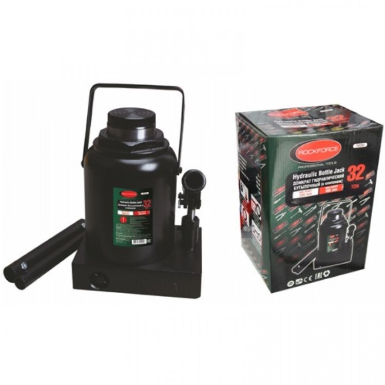Домкрат бутылочный 32т с клапаном (высота подхвата - 285мм, высота подъема - 465мм, ход штока - 180мм) Домкрат бутылочный 32т с клапаном (высота подхвата - 285мм, высота подъема - 465мм, ход штока - 180мм)