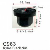 Клипса для крепления внутренней обшивки а/м Форд пластиковая (100шт/уп.)