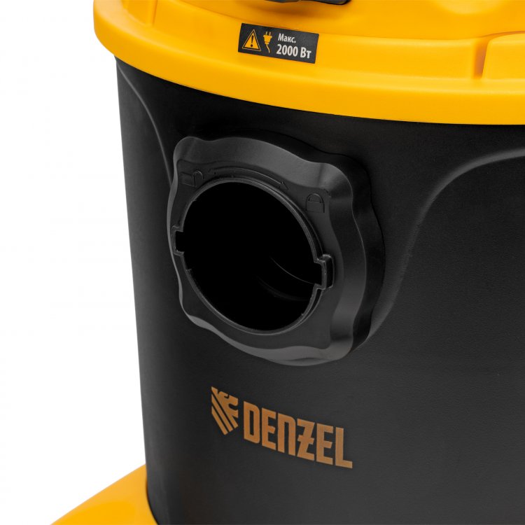 Пылесос строительный LVC20, 1400 Вт, бак 20 л, шланг 3 м, розетка с автосинхр.// Denzel Пылесос строительный LVC20, 1400 Вт, бак 20 л, шланг 3 м, розетка с автосинхр.// Denzel