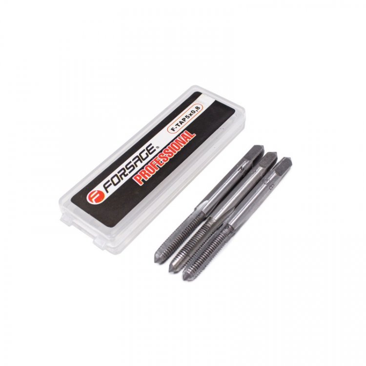 Метчик M5x0,8 (3шт),в пластиковом футляре