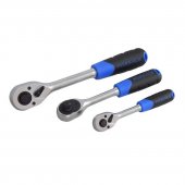 Трещотка реверсивная 3/8"L-260мм с резиновой ручкой (45зуб) Трещотка реверсивная 3/8"L-260мм с резиновой ручкой (45зуб)