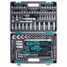 Набор инструментов 1/4", 3/8", 1/2", CrV, S2, усиленный кейс, 151 предм, Stels