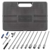 Набор ключей торцевых удлиненных с Т-образной трещоткой и воротком 15 пр.(L-290мм; 8-14,17,19мм)